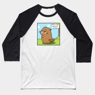 Groundhog's Shadow Makes His Butt Look Big Baseball T-Shirt